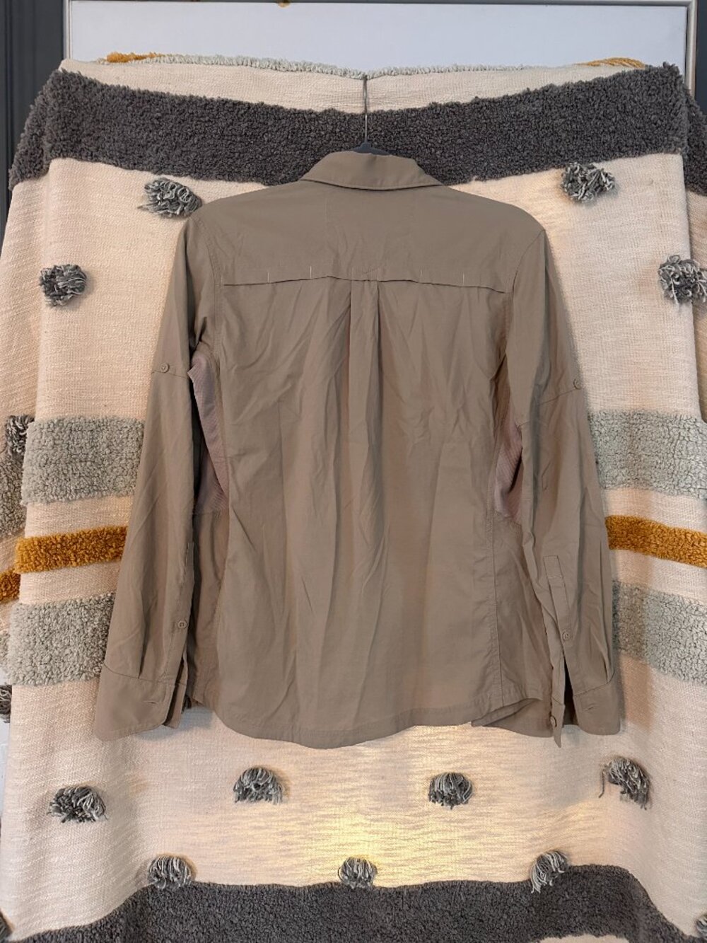 REI Co-op Sahara Long Sleeve Convertible Hiking Shirt Tan Khaki - Women's XS - Picture 5 of 6